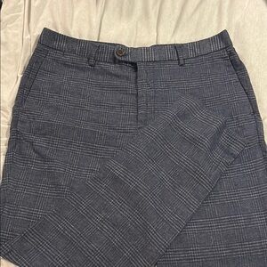 Bonobos Men's Navy/Gray Plaid Trousers